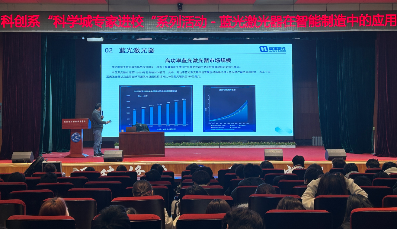 科创赋能成长 | 我校科创服务系举办蓝光激光技术专题讲座